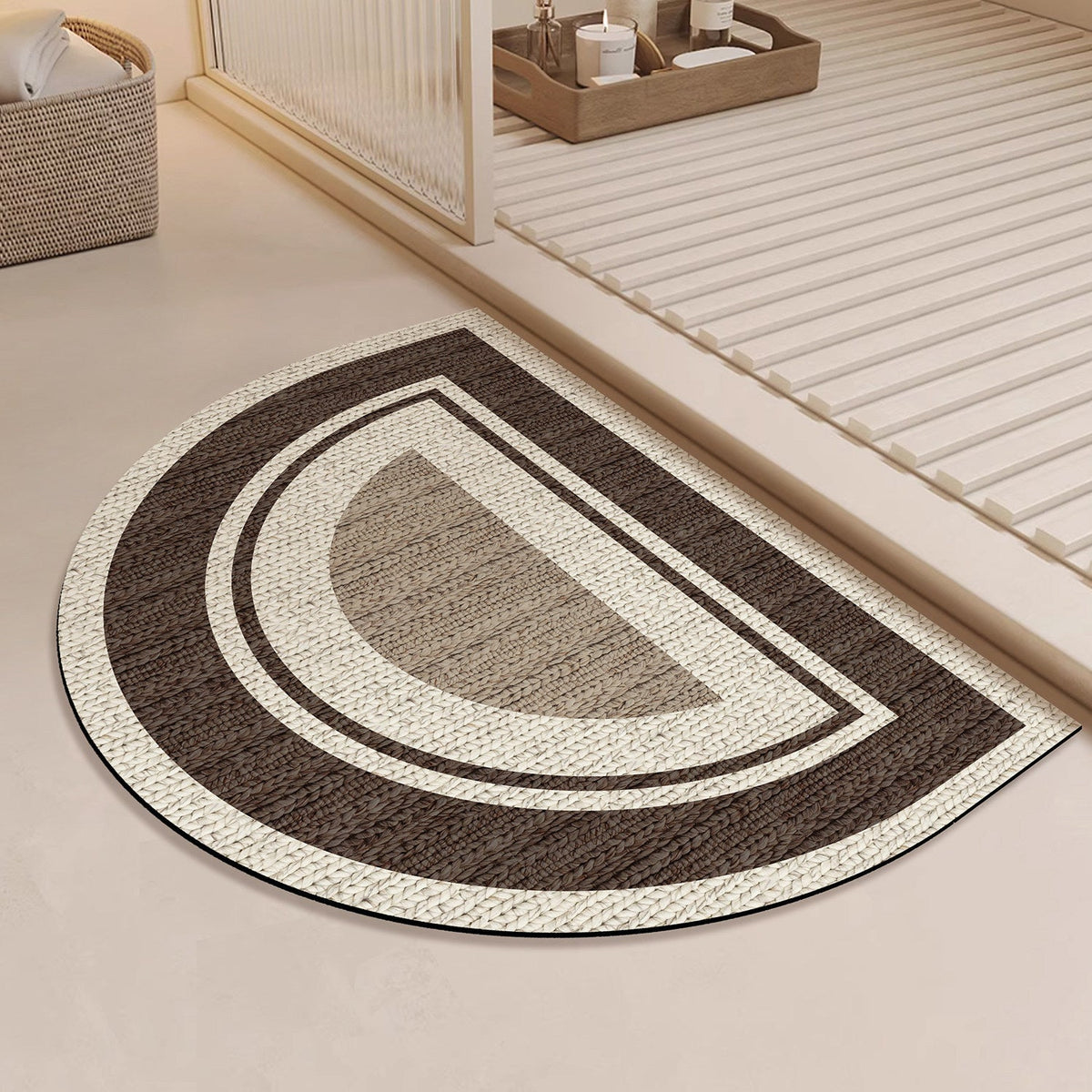 Round Bathroom Area Mat — product view 6
