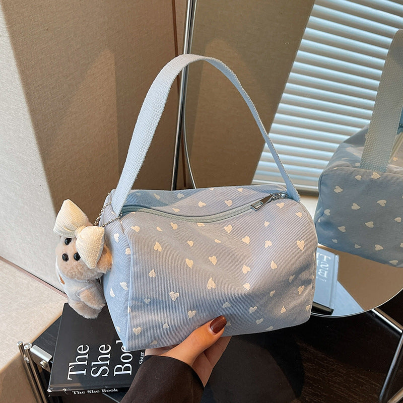 Cute Heart Pattern Handheld Bag — product view 1