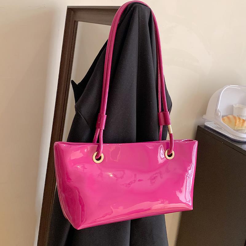 Glossy Patent Leather Handbag — product view 7
