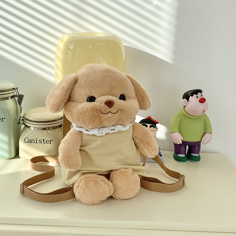 Plush Dog-Themed Mini Backpack — product view 1