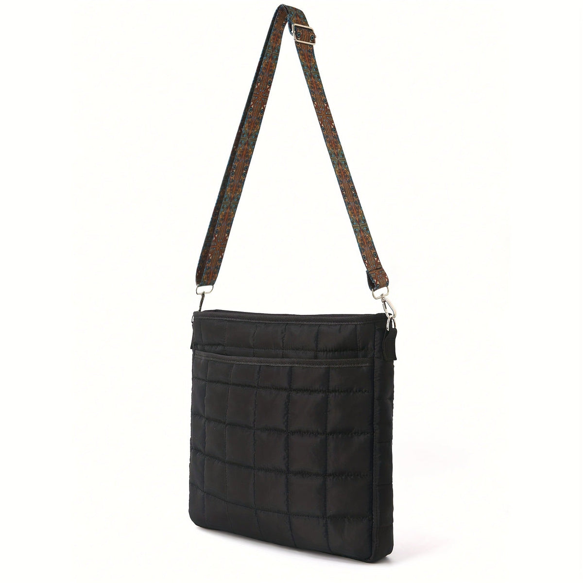 Fashionable shoulder bag with square quilted pattern LoungeYard — product view 2