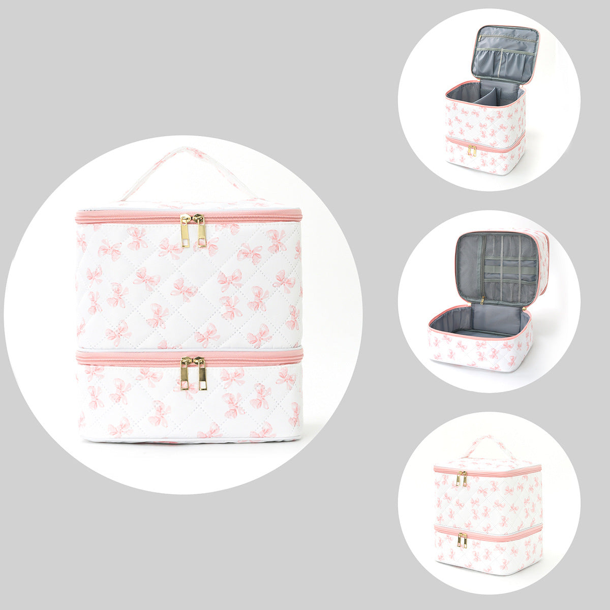 Cosmetic Organizer Bag with Practical Divided Design LoungeYard — product view 1
