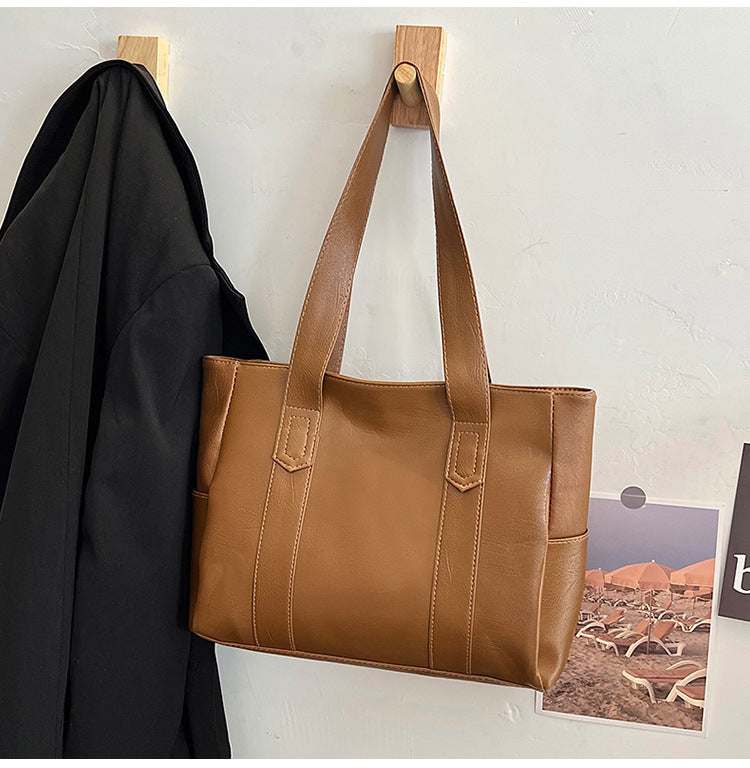 Casual Leather Everyday Tote — product view 2