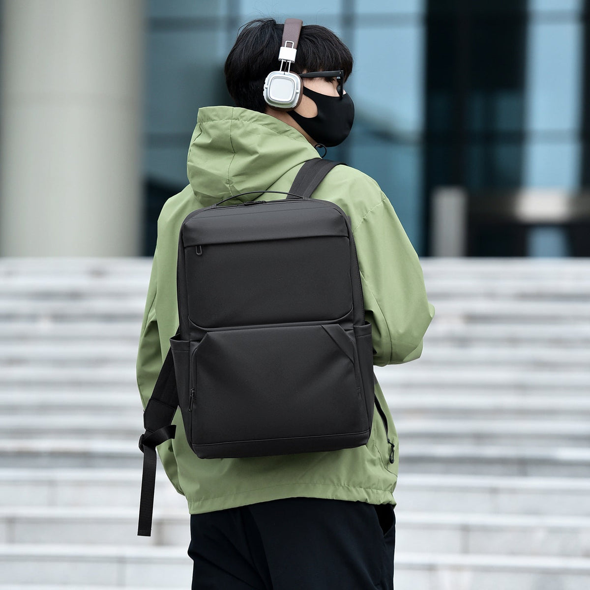Sleek multifunctional tech-ready Backpack LoungeYard — product view 2