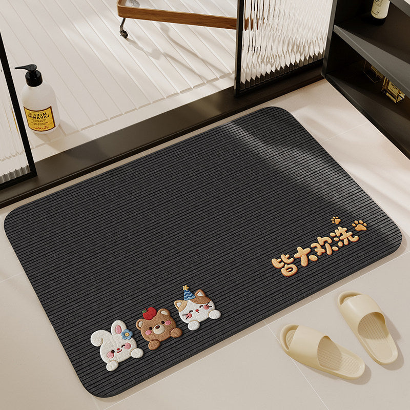 Cartoon-Themed Non-Slip Bathroom Mat — product view 1