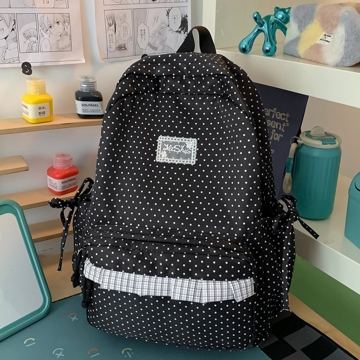 Fun-Dotted Lightweight Backpack LoungeYard — product view 7