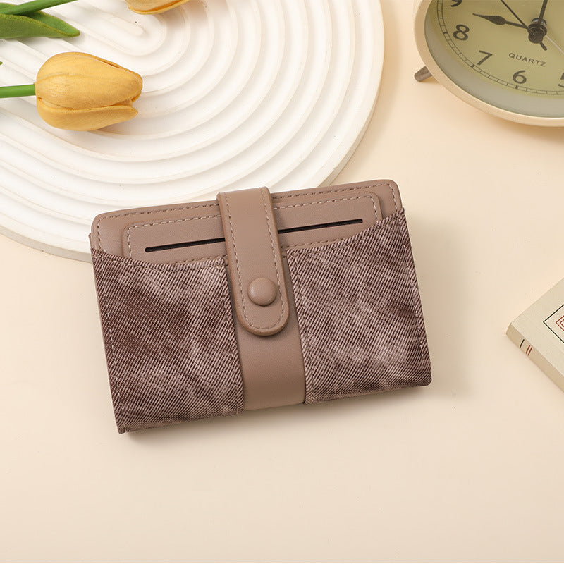 Textured Multi-Pocket Snap Closure Wallet LoungeYard — product view 7