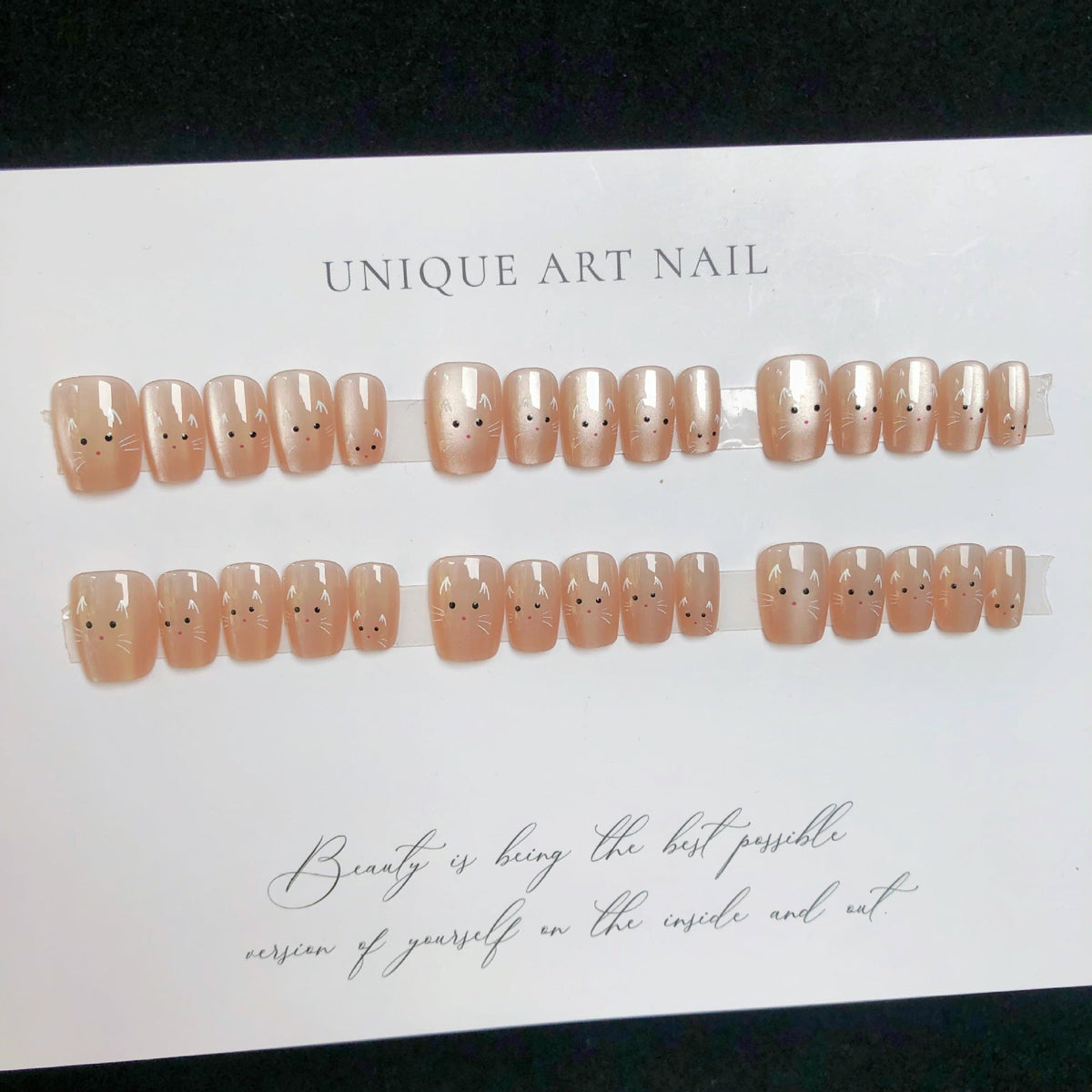 Cat-Themed Press-On Nail Tips — product view 3