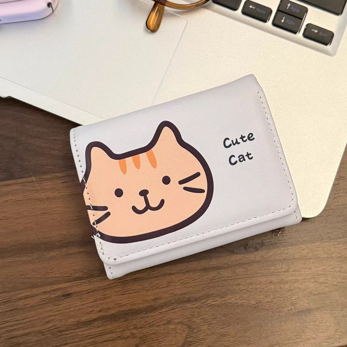 Cute Cat-Themed Zippered Wallet — product view 7