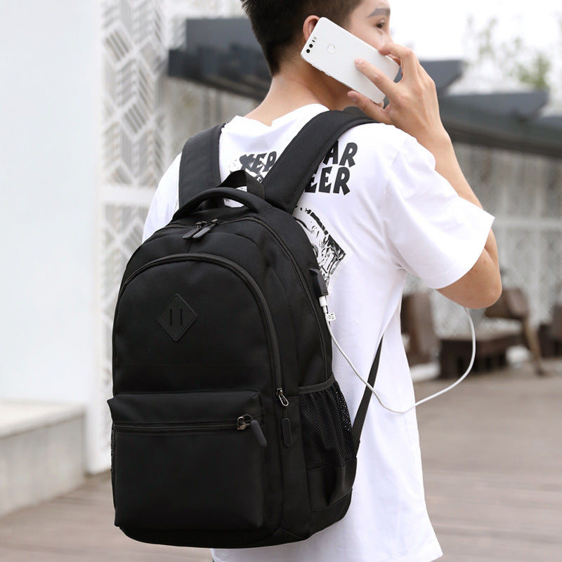 Ergonomic USB Charging Backpack LoungeYard — product view 3