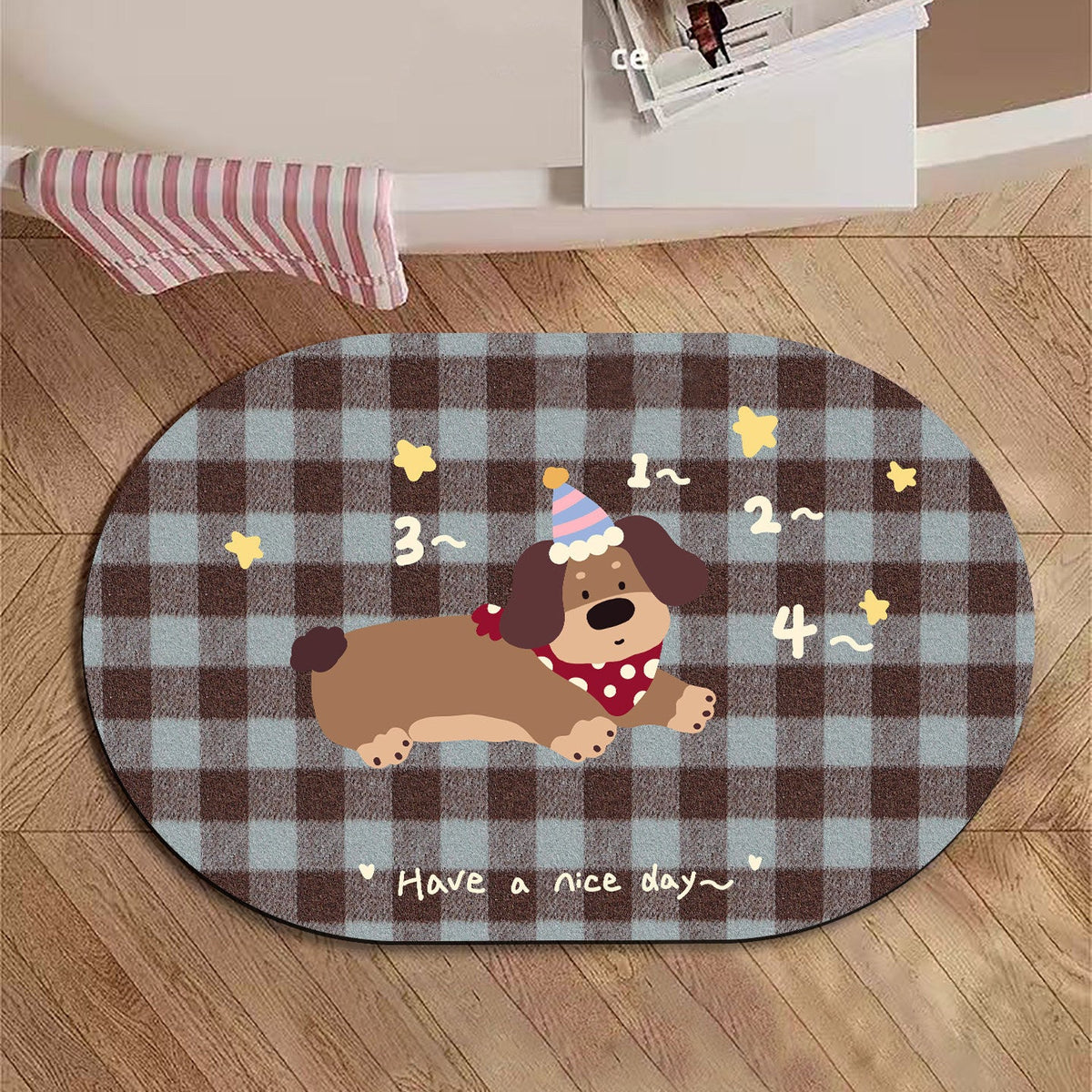 Cute Cartoon Animal Bath Mat — product view 2