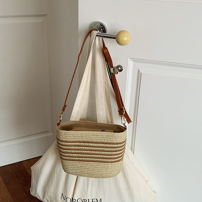 Woven Straw Crossbody Bag — product view 6