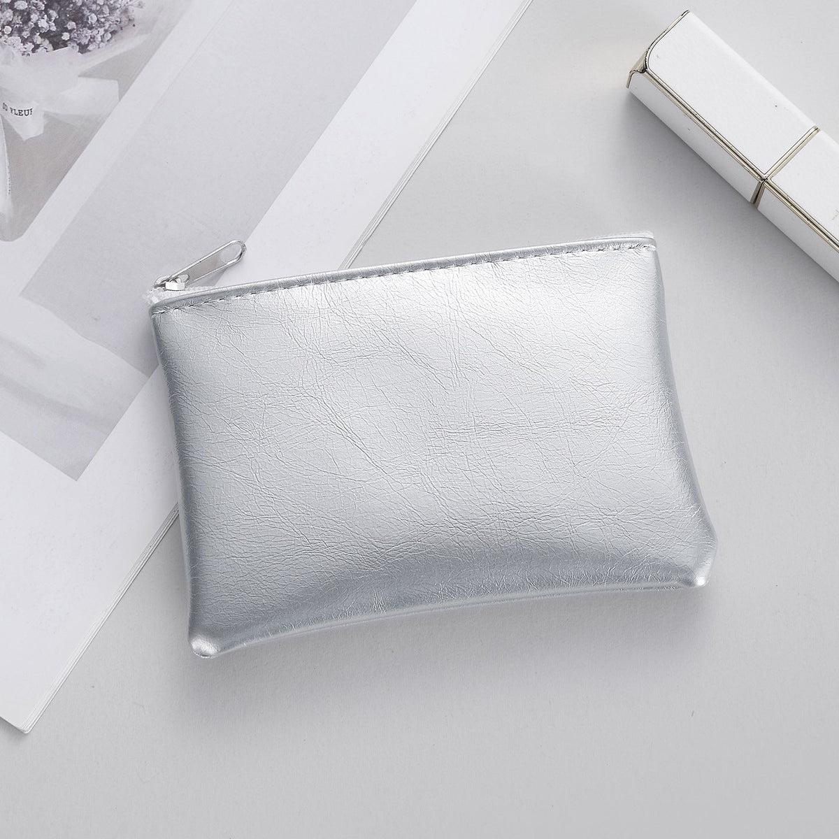 Sleek Zippered Coin Pouch — product view 1