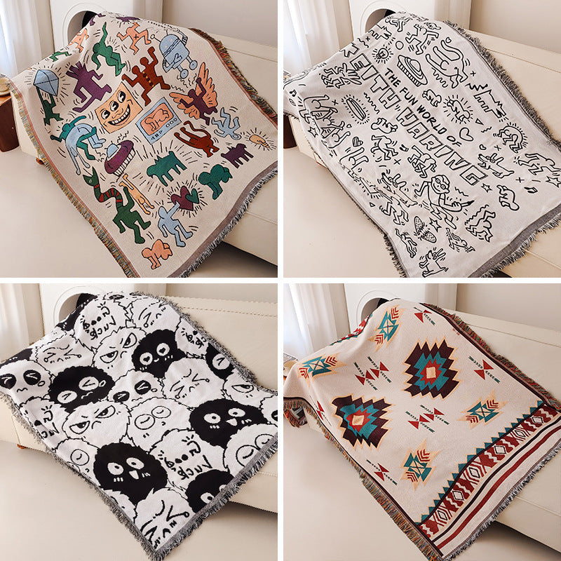 Whimsical Artwork Throw Blanket — product view 1