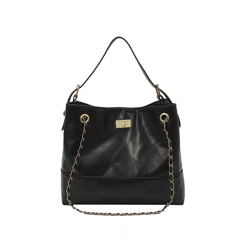 Quilted Shoulder Tote — product view 2