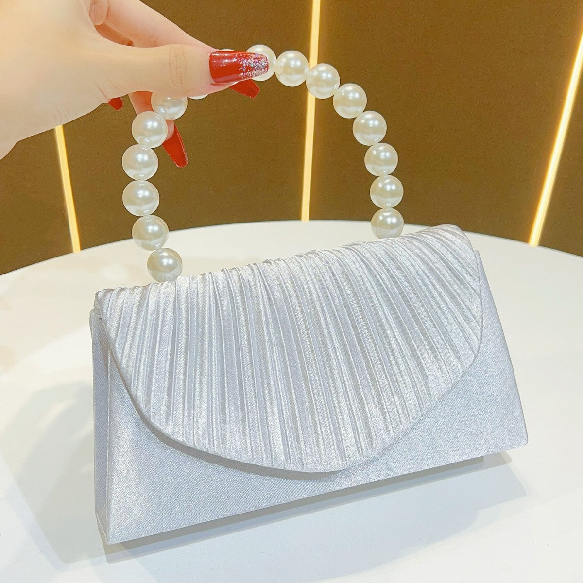 Elegant Pleated Evening Clutch — product view 7