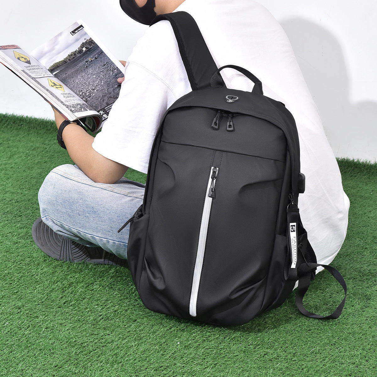 Durable Waterproof Backpack with Innovative Storage Solutions LoungeYard — product view 2