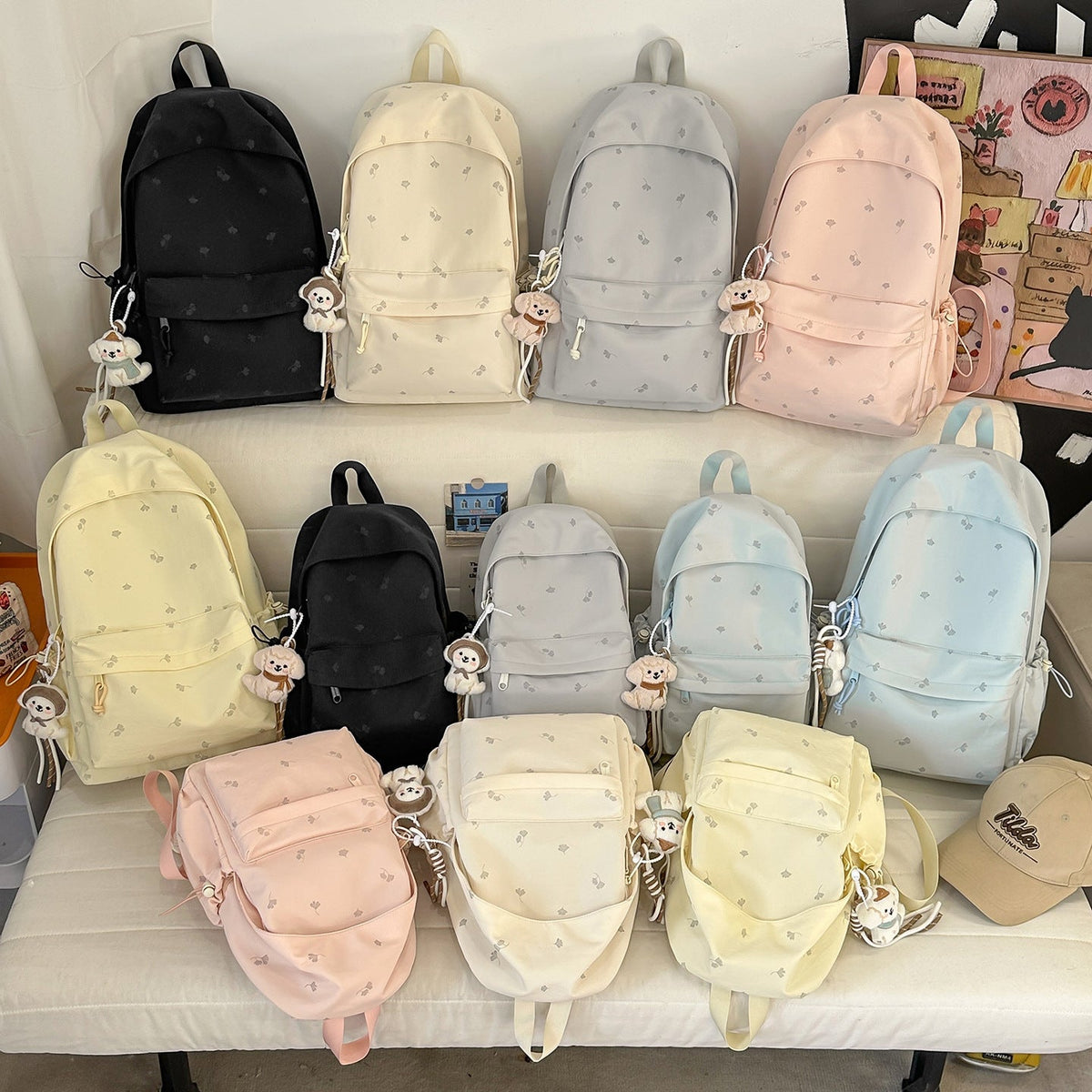 Cute Embroidered Backpack LoungeYard — product view 7