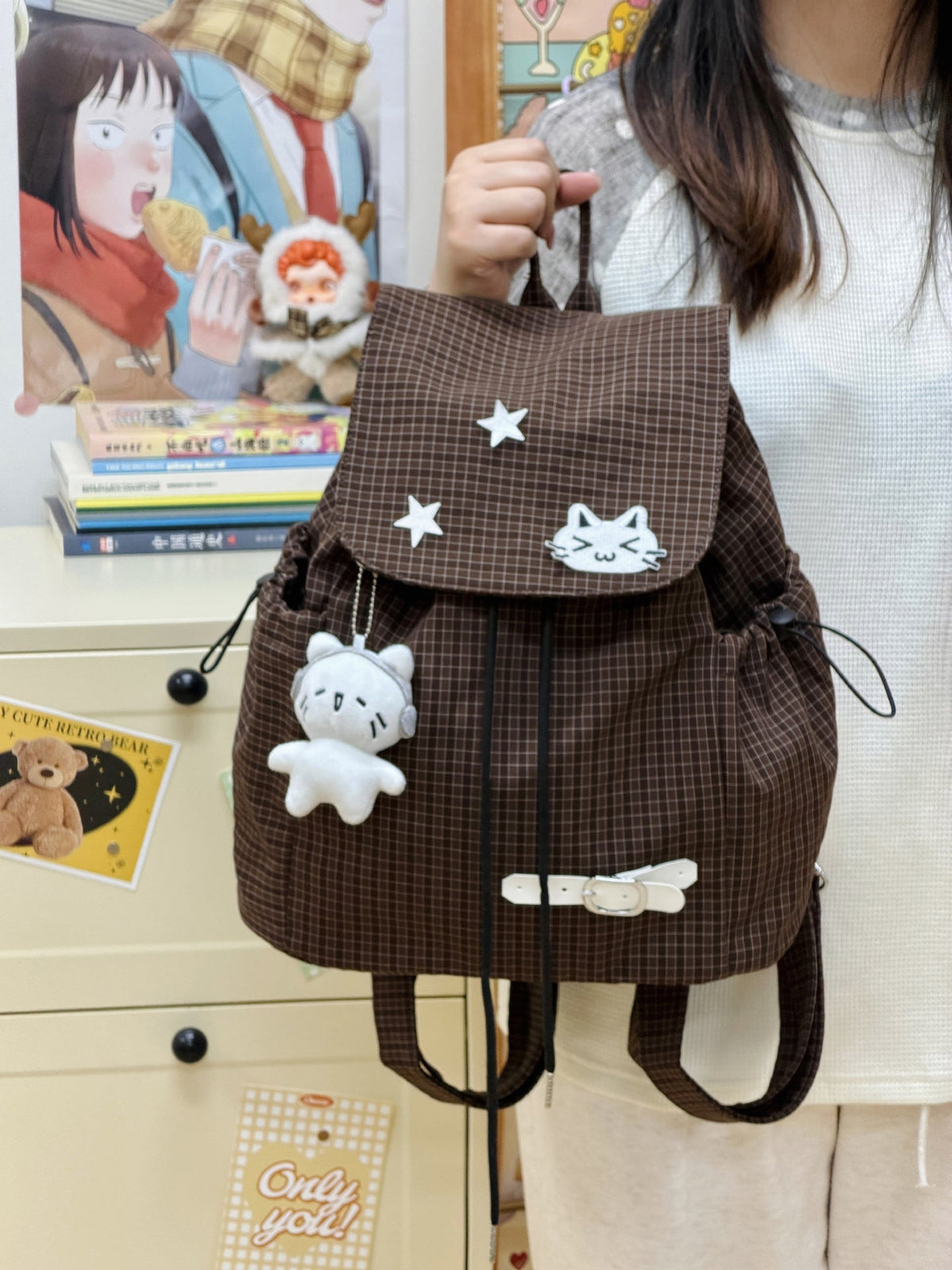Casual Drawstring Backpack LoungeYard — product view 6