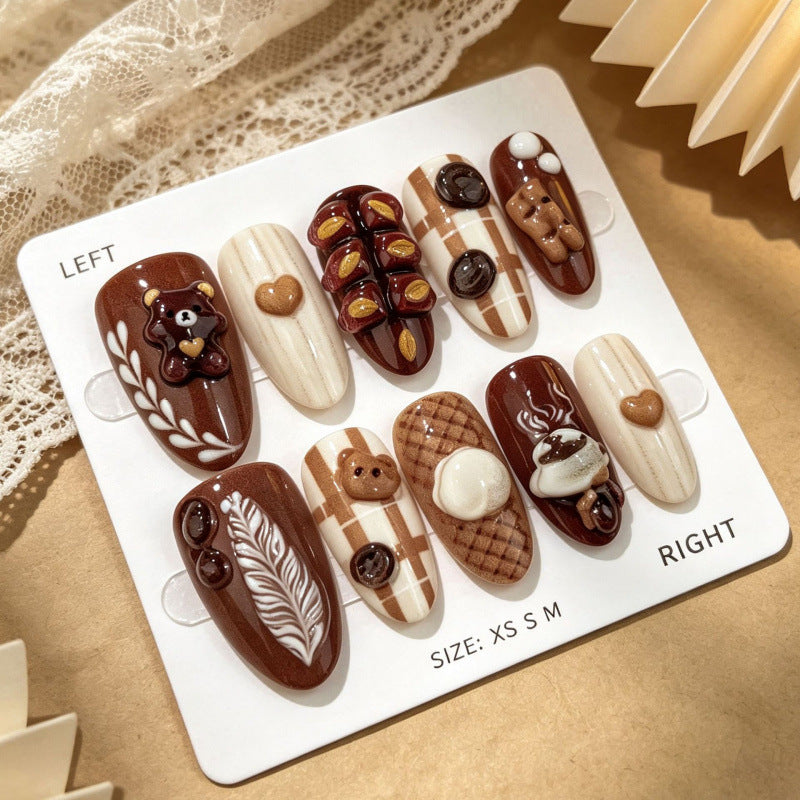Gourmet Dessert-Themed Press-On Nail Art — product view 2