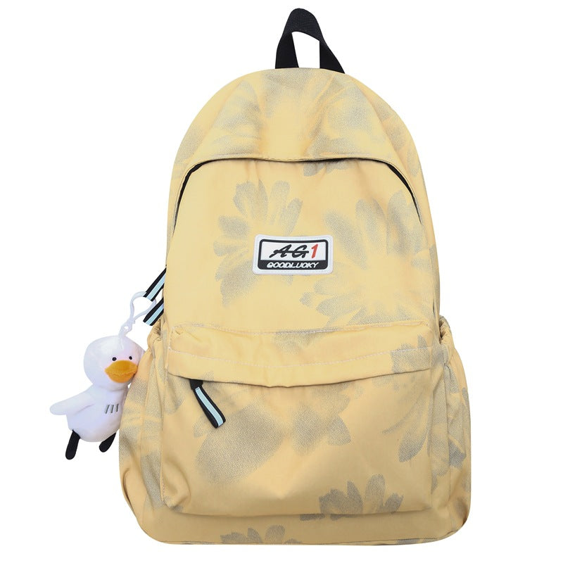 Playful Floral Print Backpack — product view 2