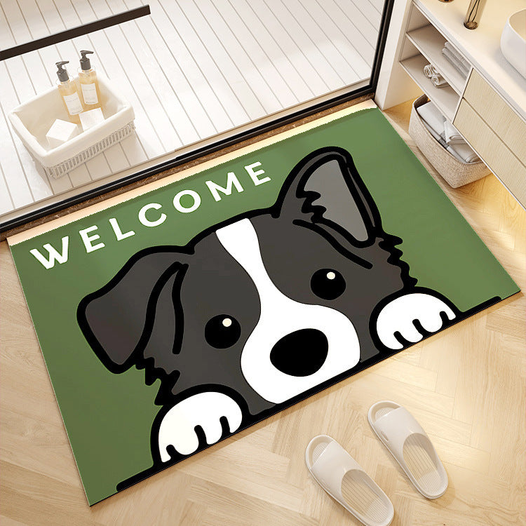 Cute Panda Print Bath Mat LoungeYard — product view 4