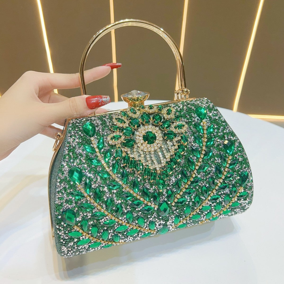Embellished Decorative Evening Handbag — product view 1