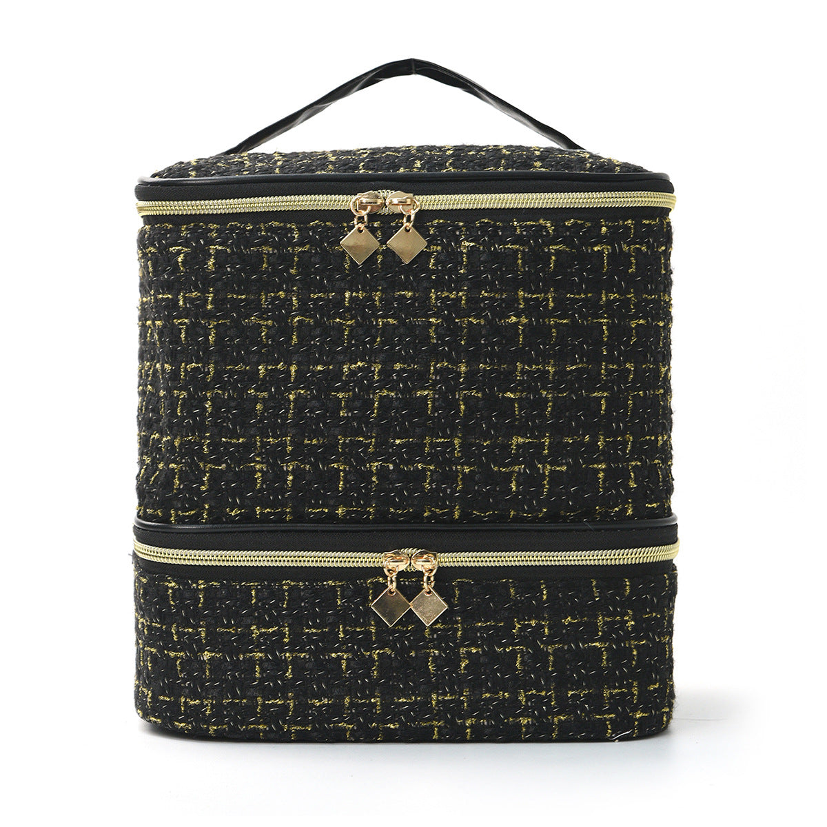 Cosmetic organizer bag with elegant fabric LoungeYard — product view 1