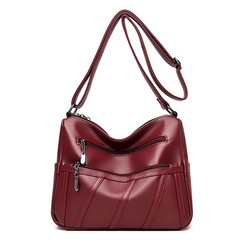 Elegant Zip-Detail Shoulder Bag LoungeYard — product view 7
