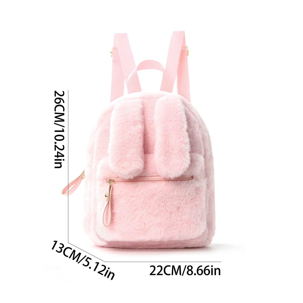Plush backpack with ear design LoungeYard — product view 4