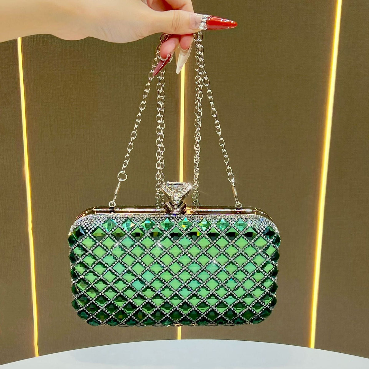 Crystal-Studded Evening Clutch — product view 7
