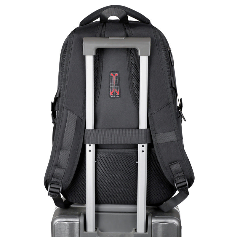 Multifunctional Laptop Backpack with Ergonomic Shoulder Straps and Multiple Compartments LoungeYard — product view 4
