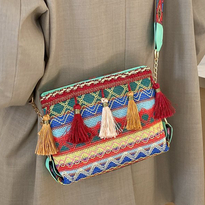 Ethnic Patterned Mini Crossbody Bag — product view 4