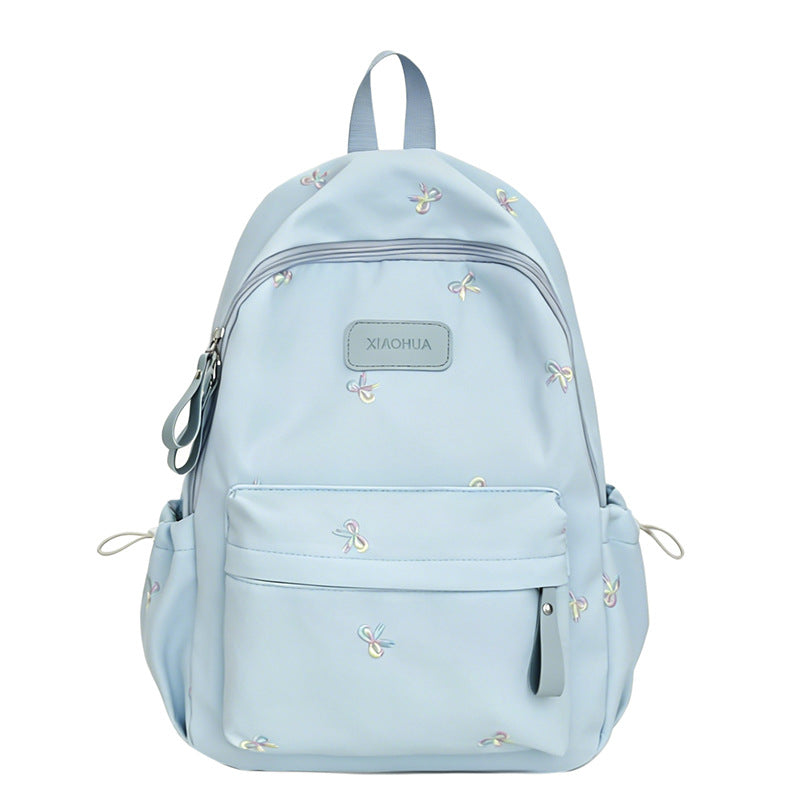 Embroidered Floral Detail Casual Backpack LoungeYard — product view 5