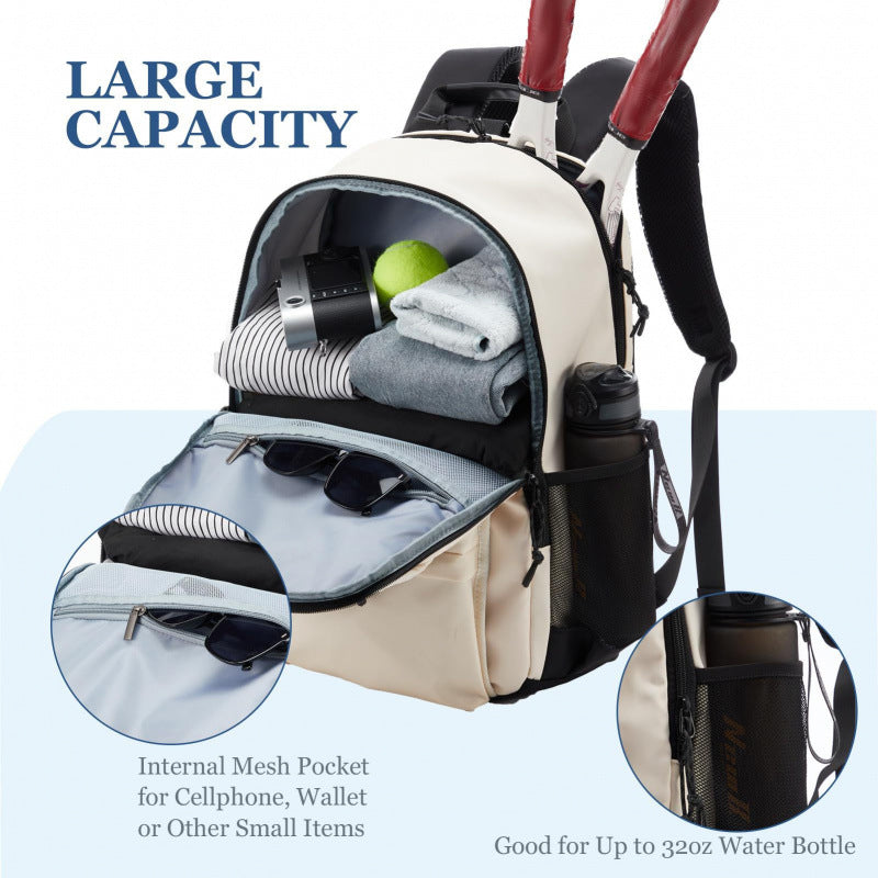 Multi-Functional Sports Tennis Backpack LoungeYard — product view 3