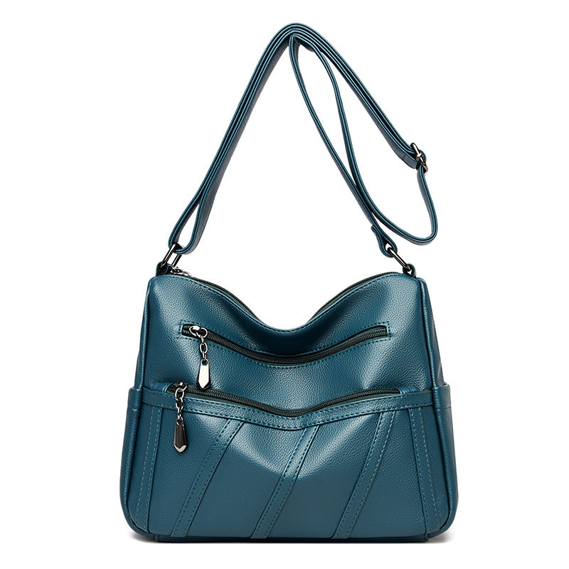 Elegant Zip-Detail Shoulder Bag LoungeYard — product view 6