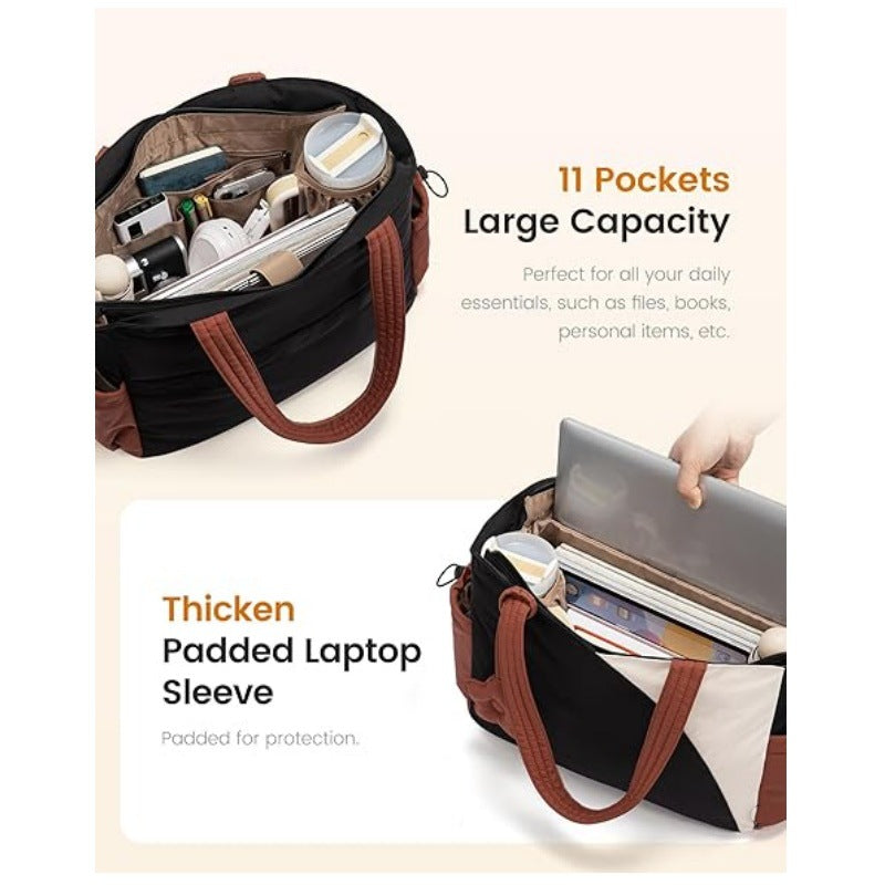 Stylish everyday bag with practical accessory compartments LoungeYard — product view 3