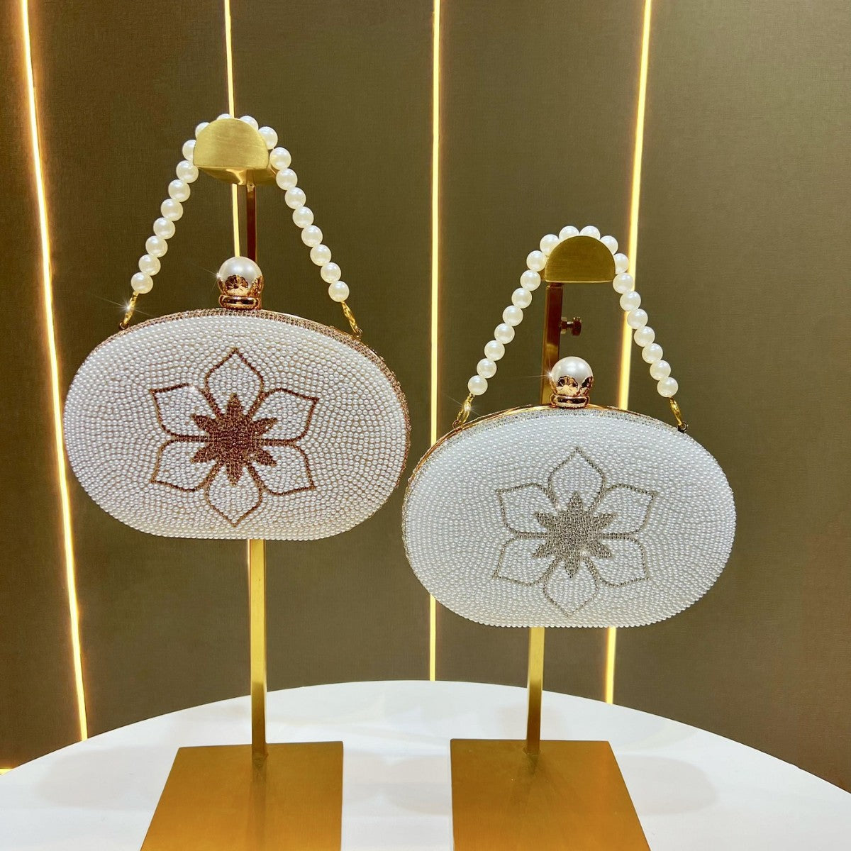 Pearl Beaded Evening Clutch — product view 4