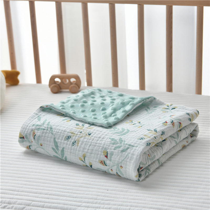 Plush Quilted Double-Sided Baby Blanket LoungeYard — product view 6