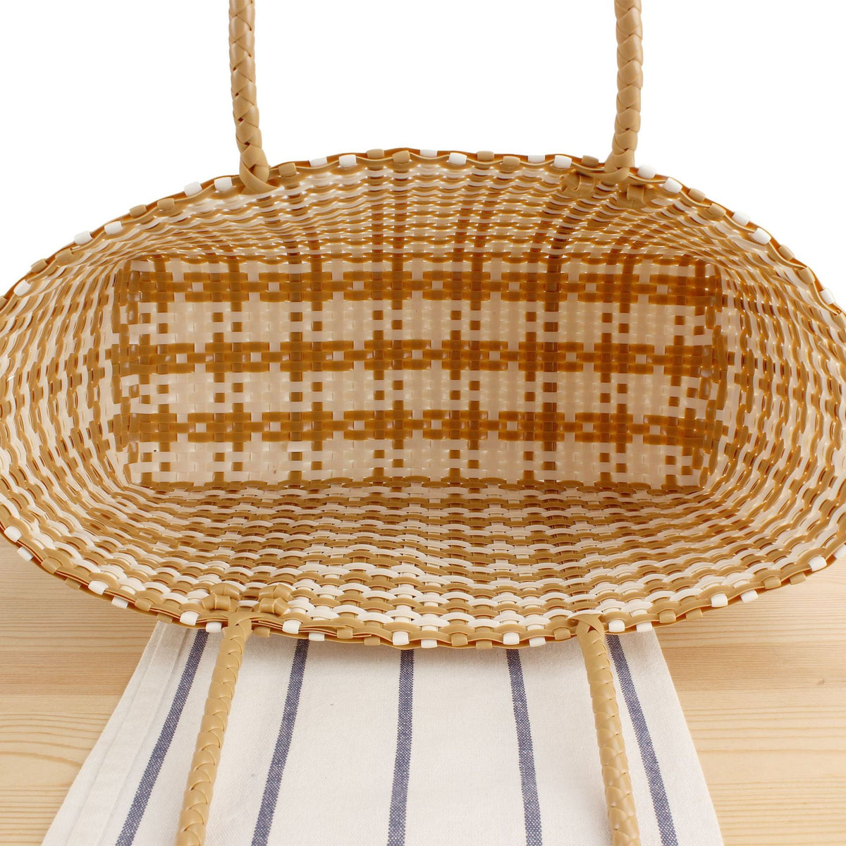 Braided Tote Bag with Stylish Patterns LoungeYard — product view 4