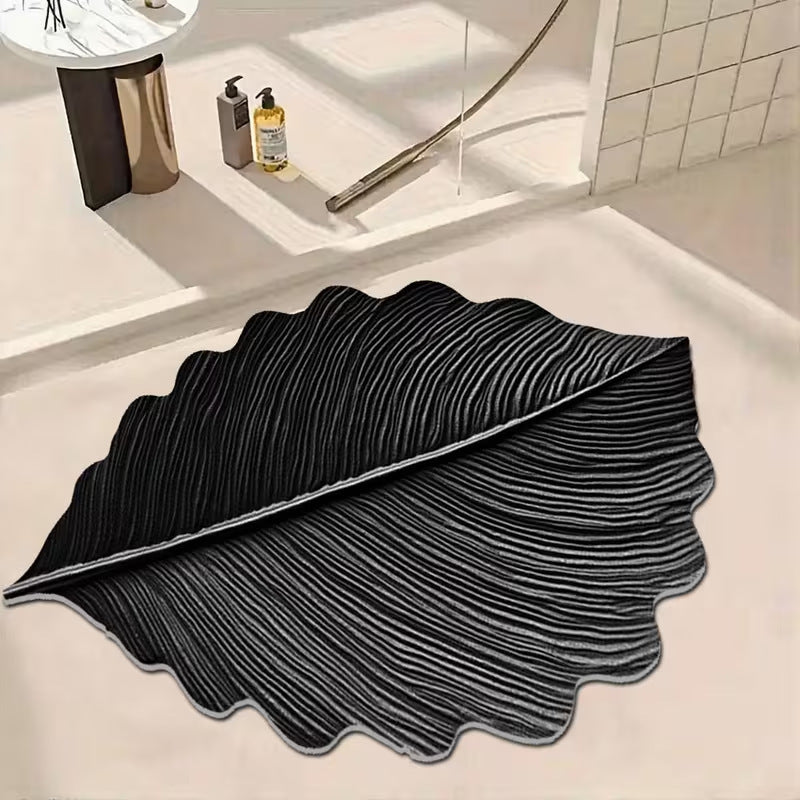 Leaf-Shaped Decorative Bath Mat — product view 5