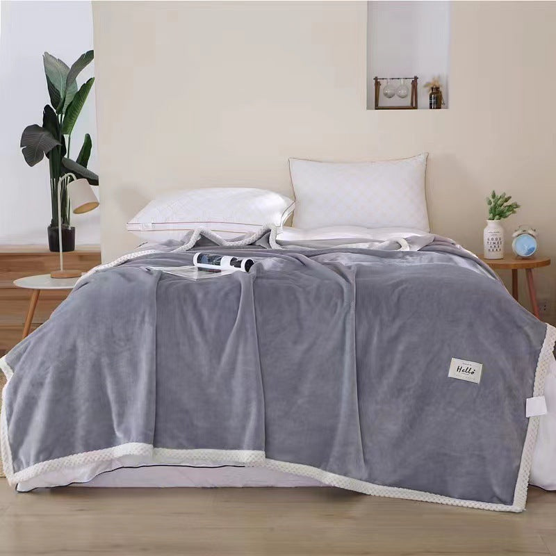 Unisex cuddle blanket with playful cloud design LoungeYard — product view 5