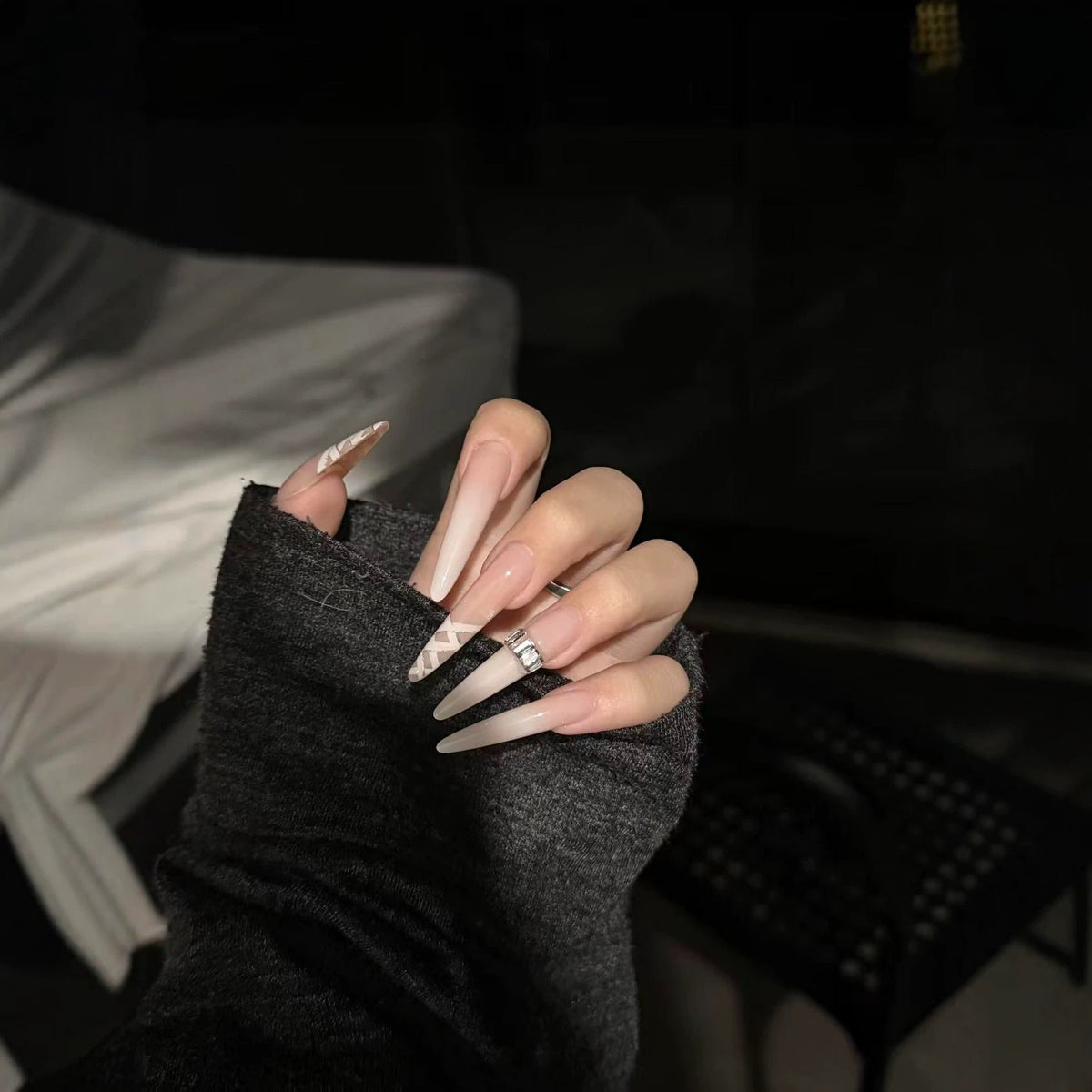 Long Stiletto Press-On Nail Extensions — product view 4