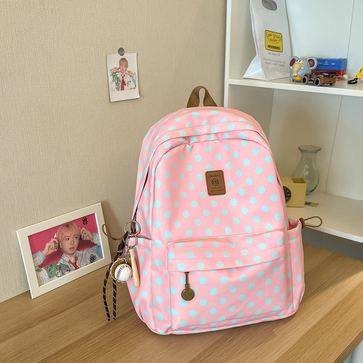 Fun Polka Dot Backpack LoungeYard 1791205579 — product view 7