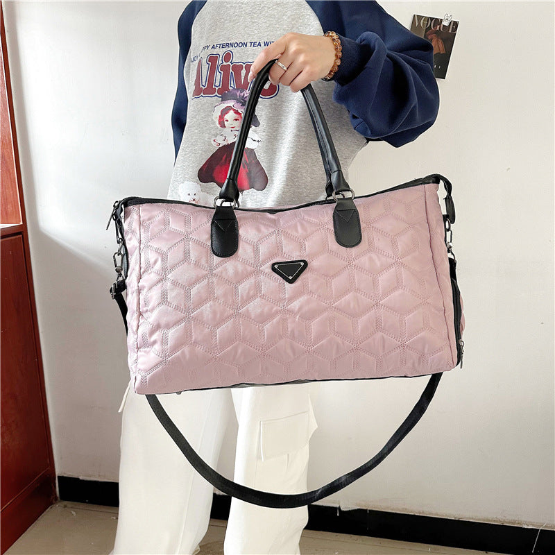 Quilted Lightweight Travel Handbag LoungeYard — product view 2