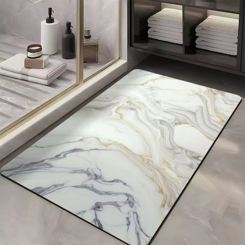 Luxurious Abstract Marble Bath Mat — product view 5