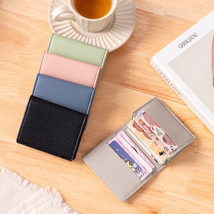 Textured Leather Cardholder — product view 2