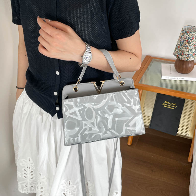 Glossy Structured Handbag — product view 3