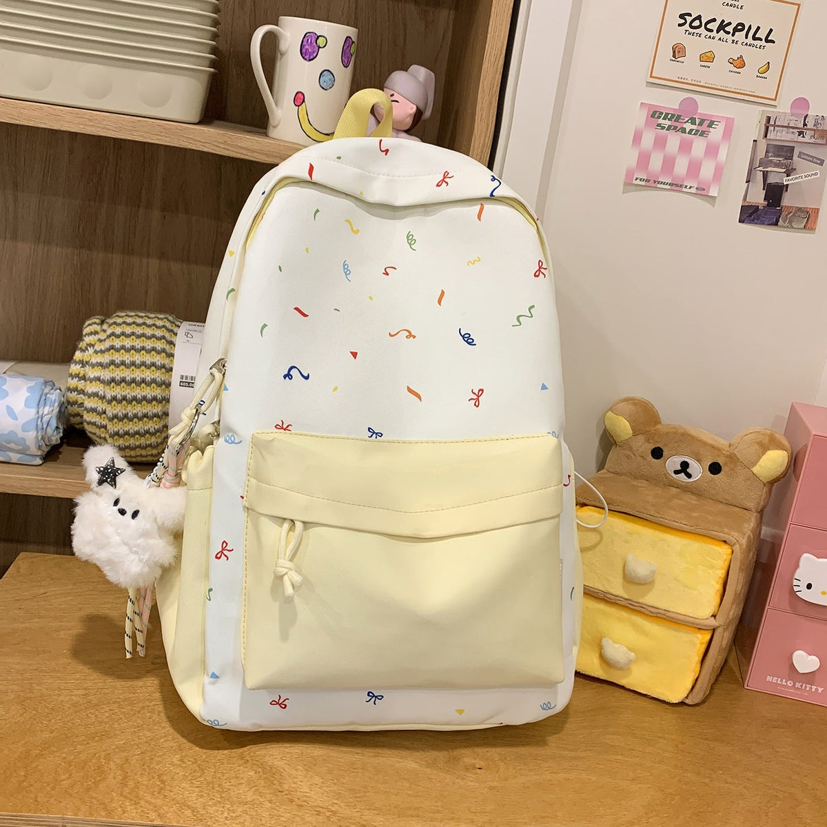 Playful Patterned Backpack LoungeYard — product view 7