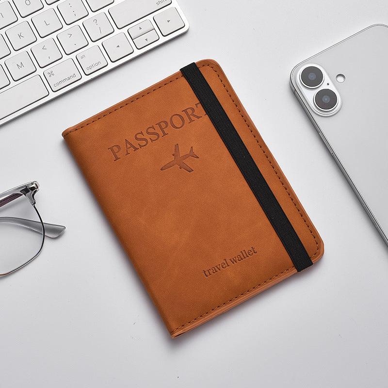 Leather Passport Holder Wallet LoungeYard — product view 6